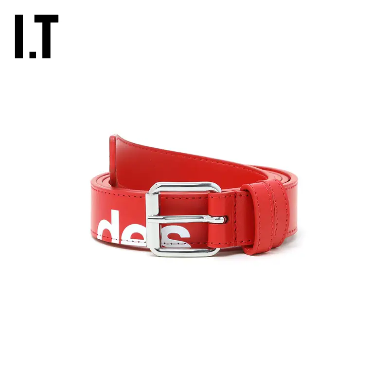 It Comme Des Garçons Wallet Women's Belt Trendy Minimalist Logo Print Decorated with 0Sfxe