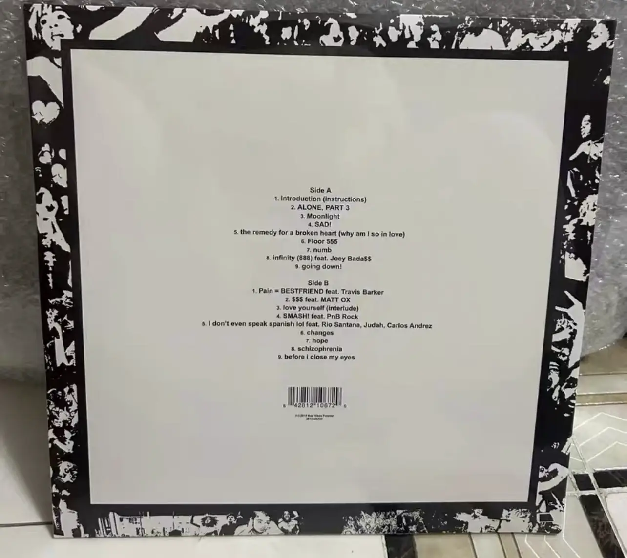 Brand New In Stock Xxxtentacion Question Mark Vinyl Lp hip hop Rap Direct Auction and Shipped on the Same Day