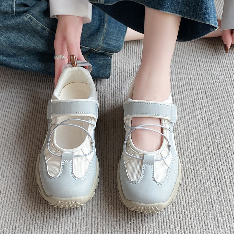 Mary Jane Height-Increasing Ballet-Style Training Shoes for Women 2026 Summer Thick-Soled Sports Sandals Breathable Mary Jane Shoes