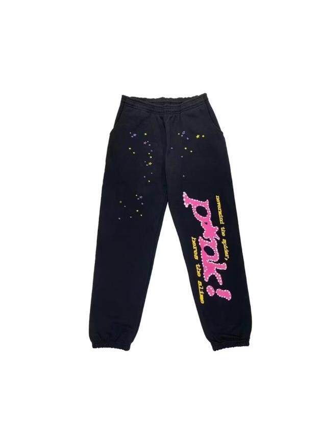 Sp5der P*NK V2 Black Sweatpants