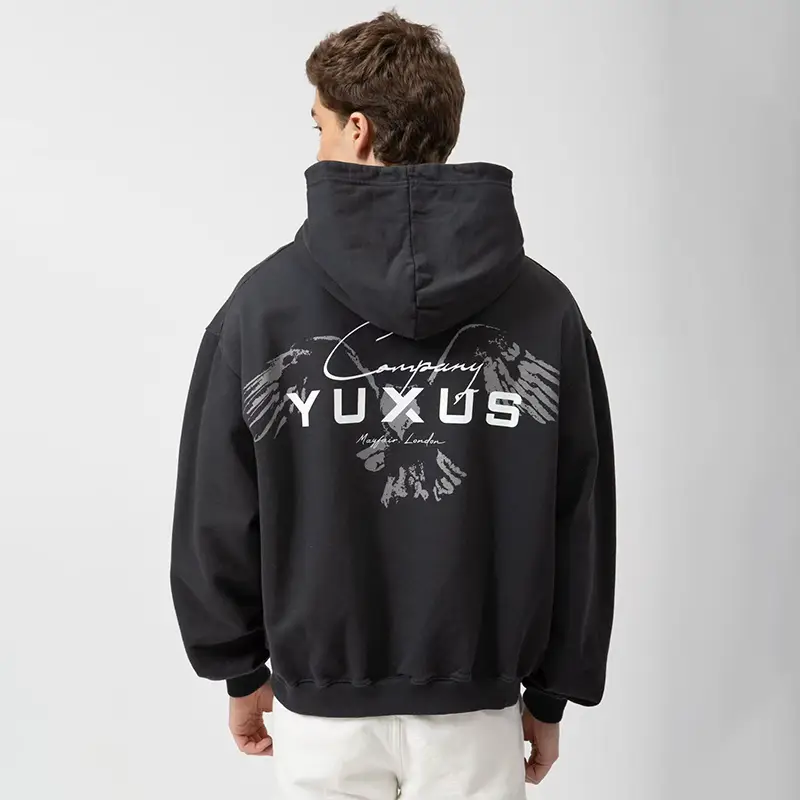 European Trendy Brand, Unisex Heavyweight Cotton Fashion Casual Logo Print Oversized Hoodie