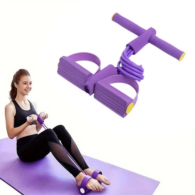 Pedal Tension Artifact with Thin Belly Sit-ups Auxiliary Device for Women's Fitness Equipment Home Xiaoyanfei Stretching Rope