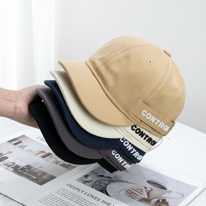 Japanese Niche Design Sense Short-brimmed Duck Tongue Hat for Men and Women Summer Students Street Hip-hop Baseball Cap All-match Trendy Brand