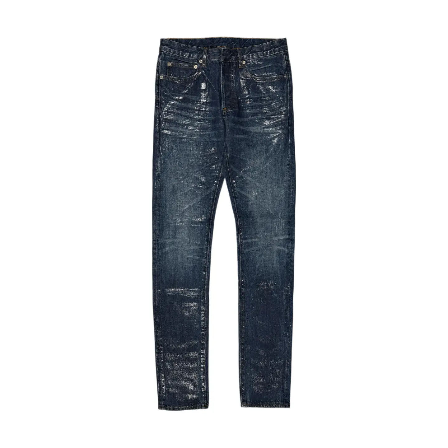 Tearing Paradise TEAR Dh Blue Rubber Ghost Claw Heavy duty Washed Slimming Jeans Hediboyskinny