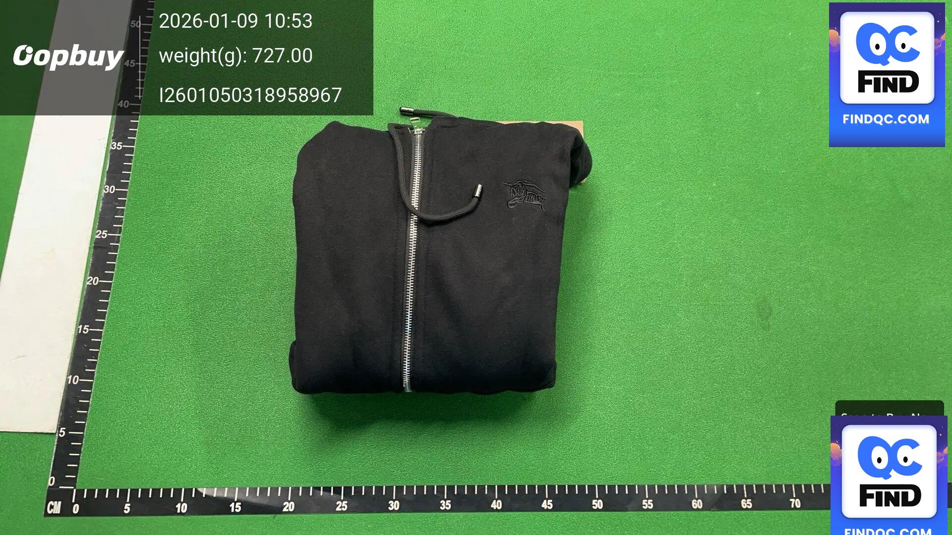 Burberry Zip Hoodie QC
