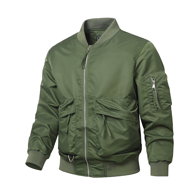 Spring and Autumn New Cross-Border American Retro Trendy Brand Stand Collar Pilot Jacket Loose Casual Baseball Jacket Top
