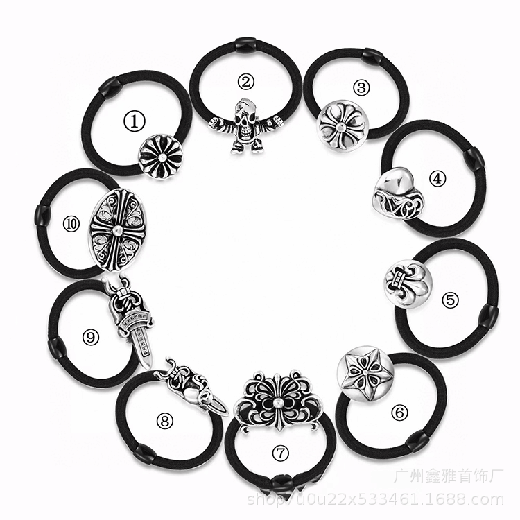 Crouchun's New Retro Hair Rope, Summer Internet Celebrity Hot Style Hair Tie, Personalized, Fashionable, Versatile and Good-Looking for Daily Use