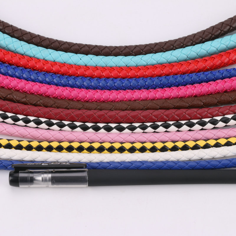 Handbag Shoulder Bag Pu Leather Rope 15mm Three-Strand Braid 12mm Black Leather Rope Braided Bracelet Rope 6mm Gold and Silver QC-foto från 1688 på Qualit.ly