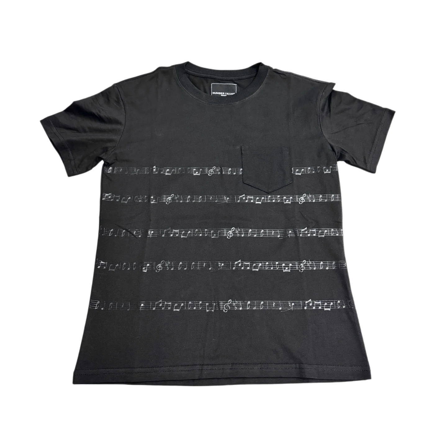 Numbernine 音符口袋短袖skinny风格 Archive单品