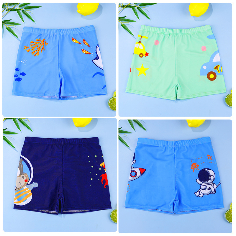 New children's swimming trunks boys boxer South Korea baby swimming trunks children cartoon dinosaur baby swimming trunks wholesale