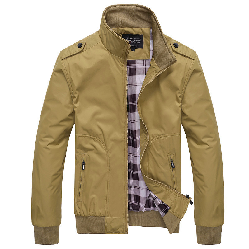 Men's Jacket Spring and Autumn Cross-border Jacket Men's Korean-style Casual Collar Baseball Suit cotton and thickening Men's Top Trendy