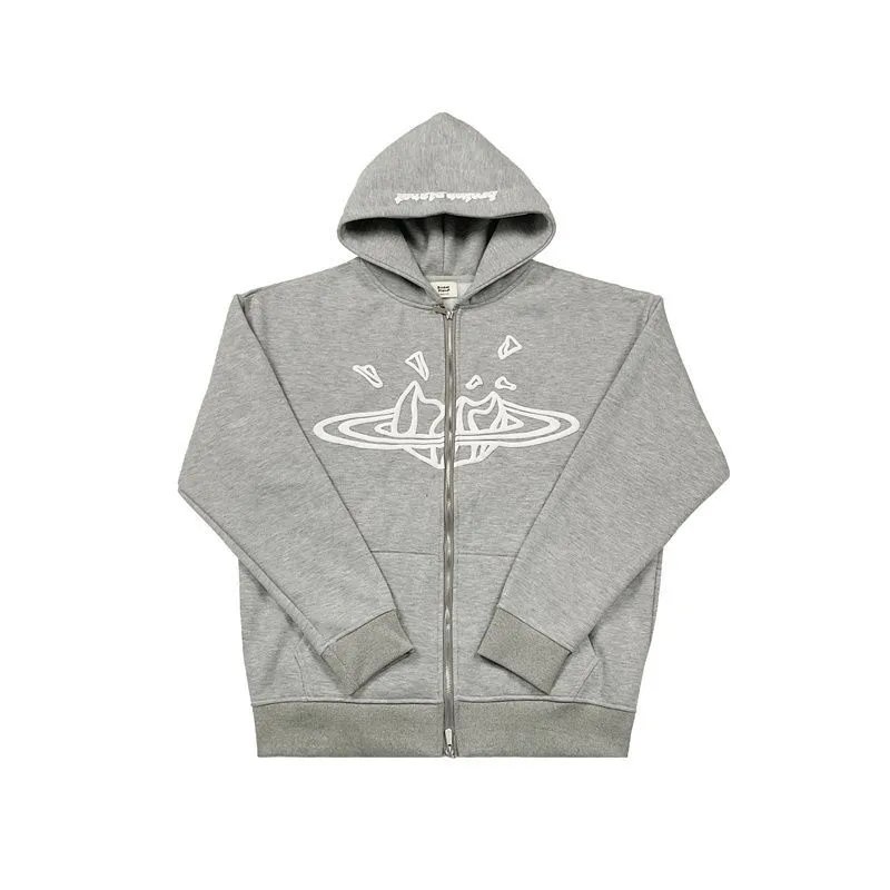 1017 ALYX 9SM Grey Zip-Up Hoodie