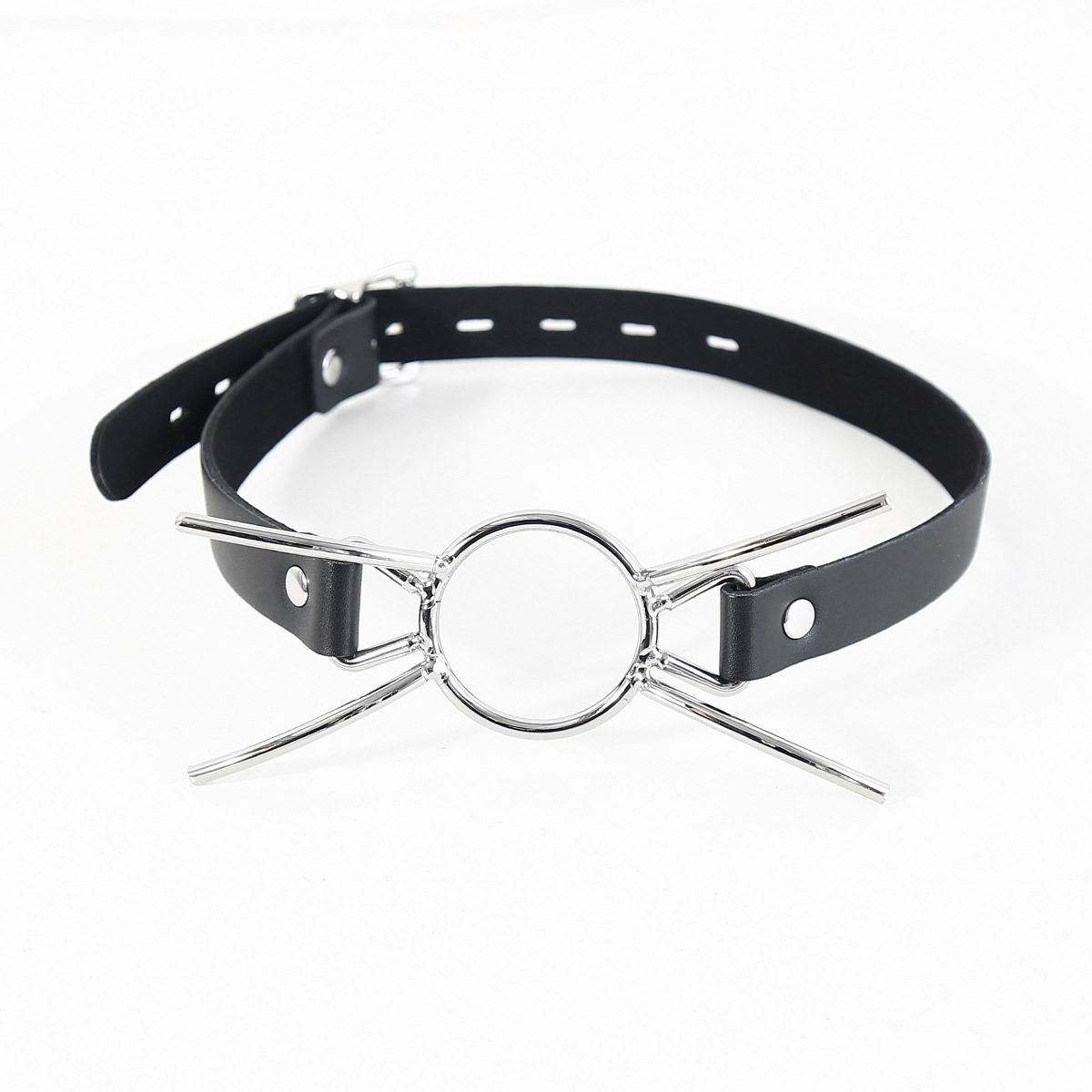 Adult Sex Toys Wholesale, Couple's Flirting Props, Black Octopus Restraint Mouth Gag, Forced Mouth Opening Iron Ring