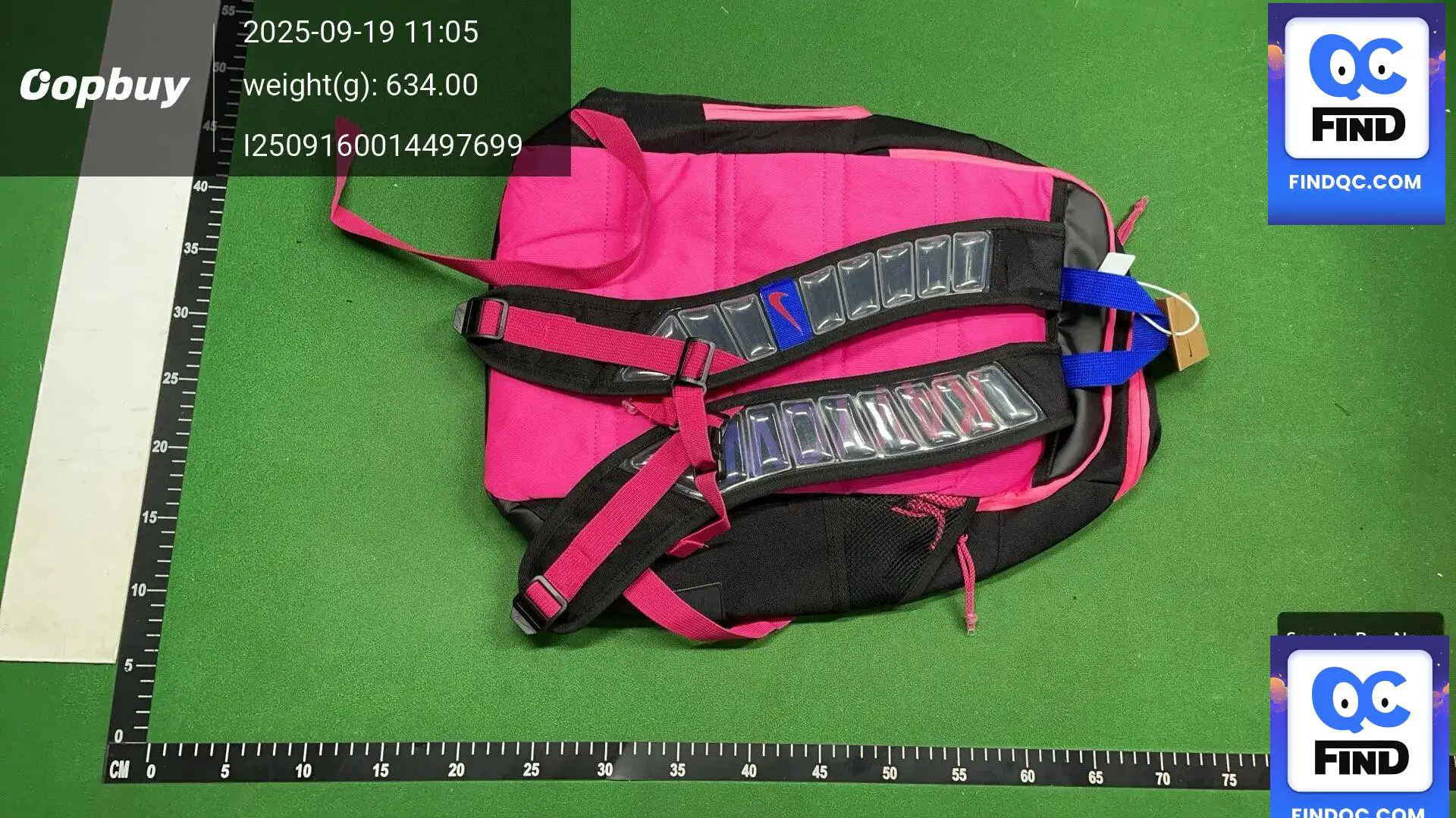 Nike Backpack Pink Black