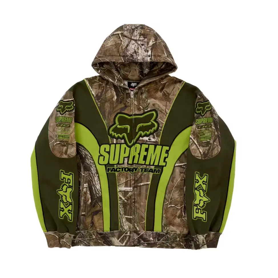 Cross-Border Foreign Trade Autumn and Winter Racing Clothing Cycling Clothing Off-Road Clothing Pullover Hooded Zipper Shirt Printed Long-Sleeved Sweatshirt