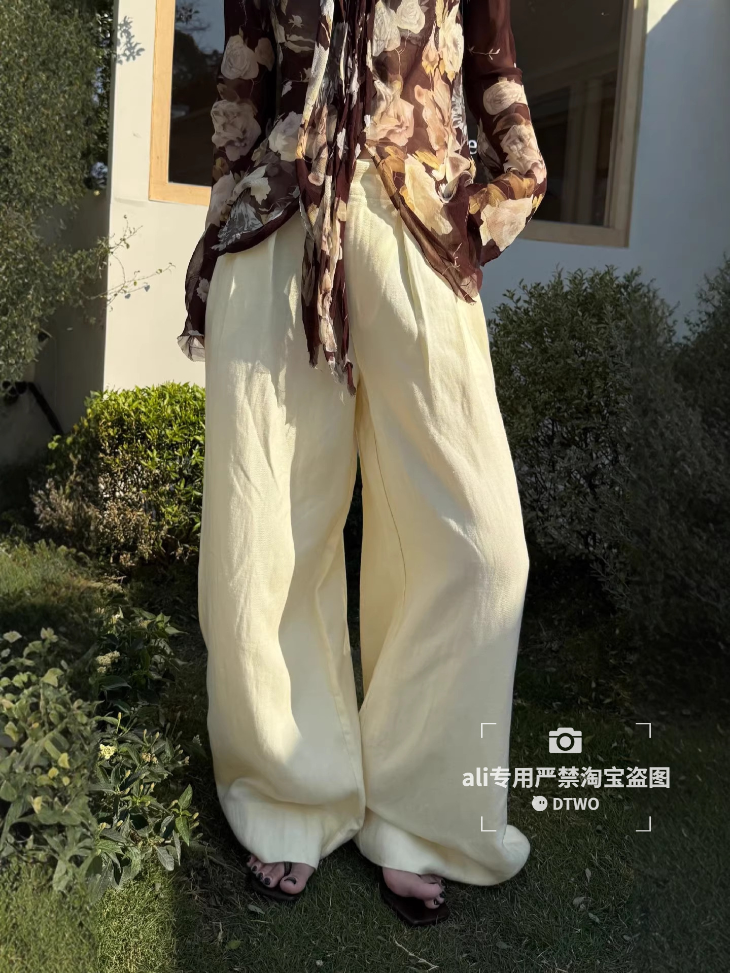 Dtwo Spring and Summer New Original Design Women's Wholesale Casual Loose Wide-Leg Pants 6105271