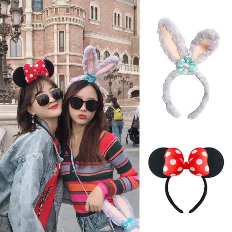 Cartoon Star Dailou Headband Rabbit Headband Ballet Rabbit Ear Headband Cute Funny Headband Small Animal Plush
