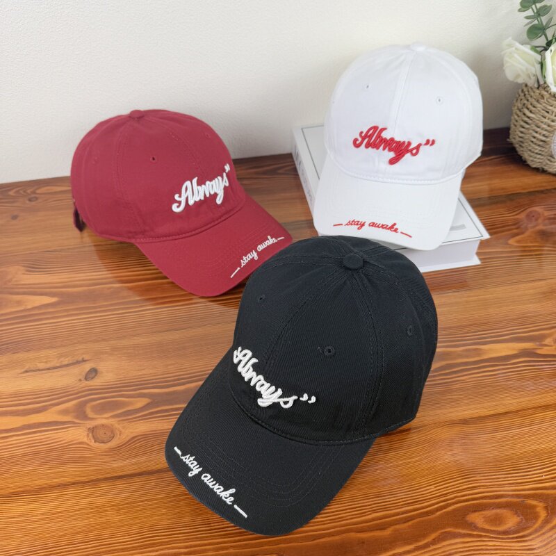 Korean New Spring and Summer American-Style 3D Letter Embroidery Soft-Top Baseball Cap for Men and Women, Outdoor Sunshade Cap, Trendy