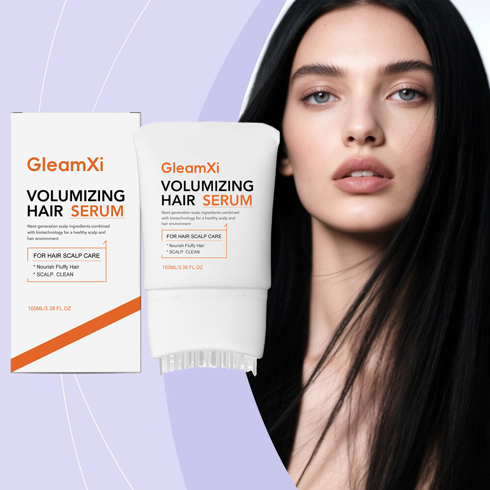 Gleamxi Hair Care Fluffy Essence Cares for Frizzy Hair, Moisturizes, Softens, and Provides a Light and Smooth Care Essence