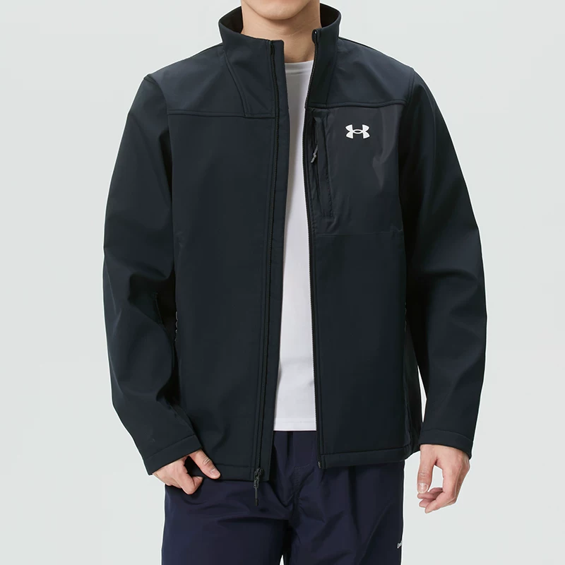 Andema official stand up collar jacket men's 2026 new spring woven sportswear outdoor windproof jacket