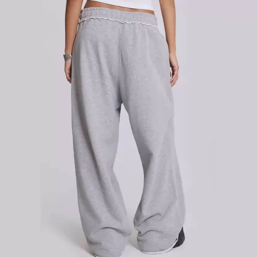 Cross border gray casual pants, sweatpants, street style baggy sweatpants, long pants, AliExpress autumn and winter new items
