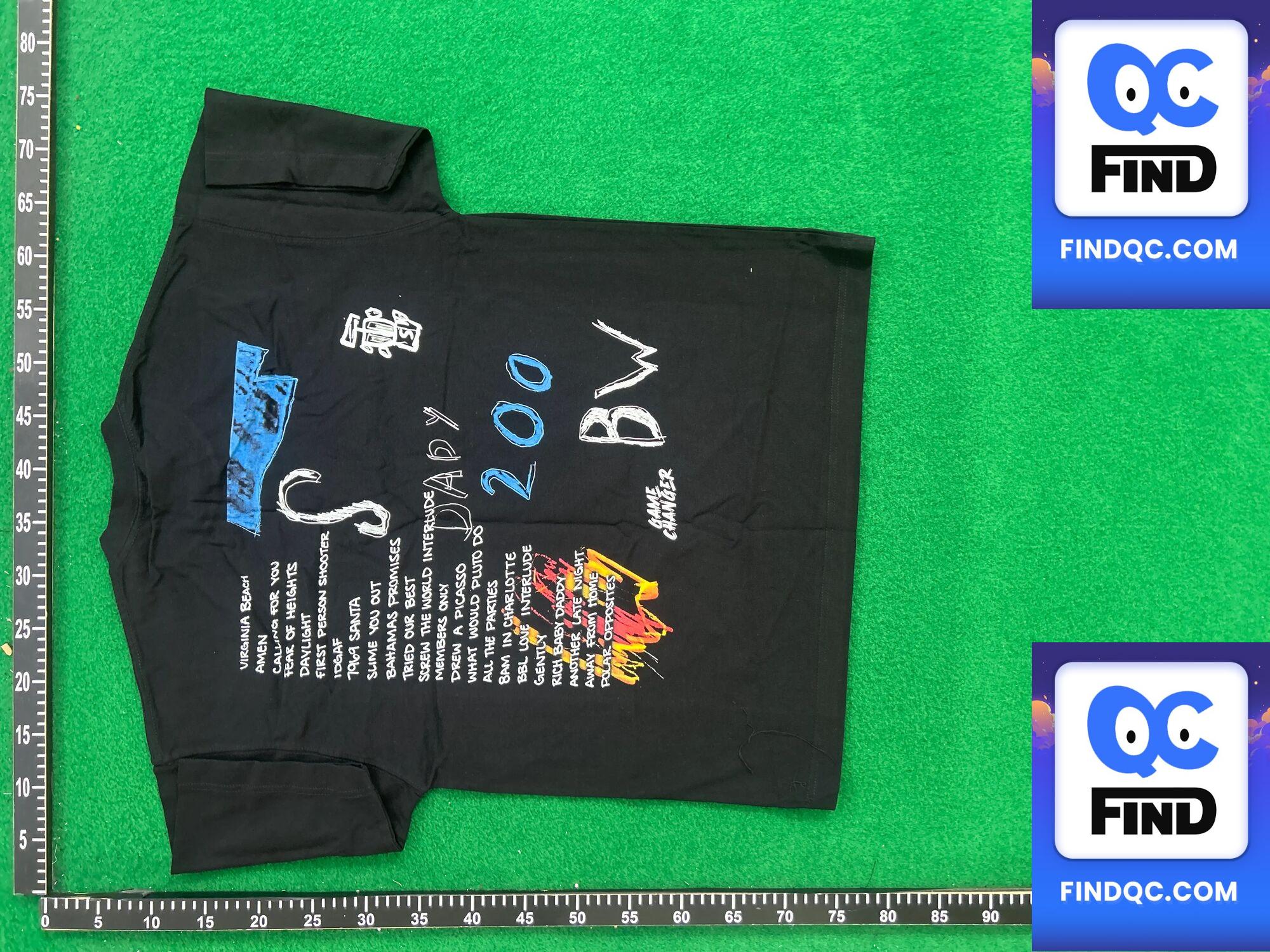 Drake for All the Dogs Album Joint Print Short-Sleeved American Small Neckline Long sleeves QC