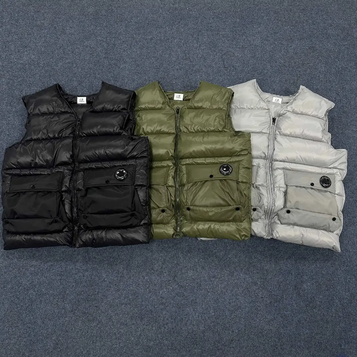 High version vest cotton coat, lens badge, nylon reflective workwear cotton coat