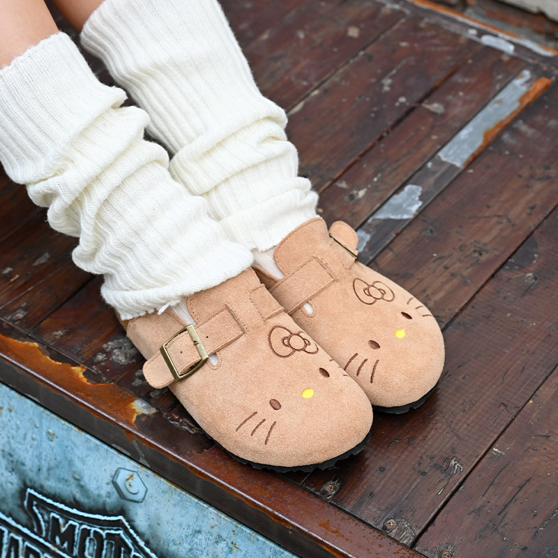 Sanrio Officially Licensed Cute Cartoon-Style Casual and Comfortable Hello Kitty Birkenstock Shoes for Girls
