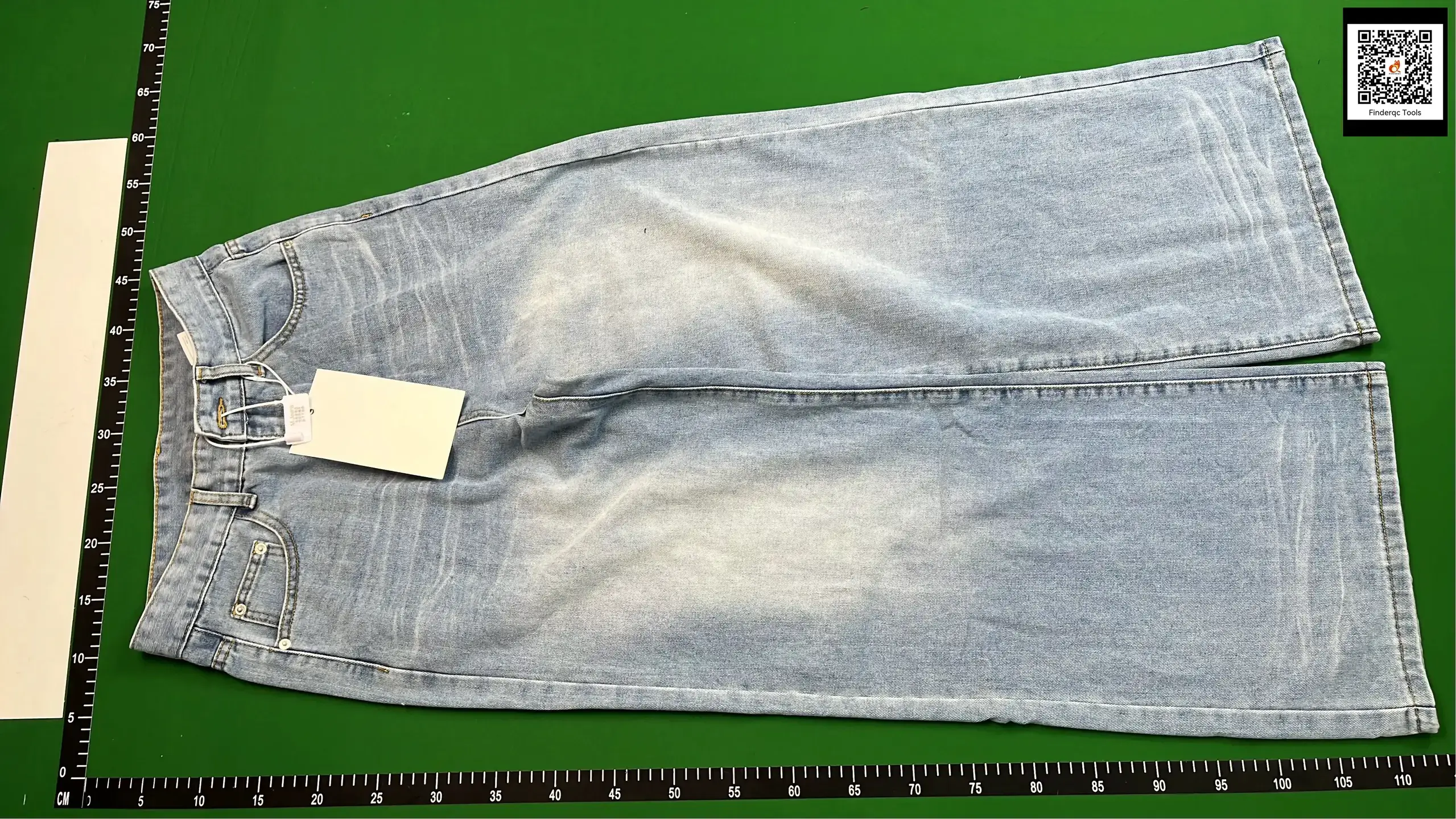 Mtlclothes Men's Clothing | 2025 Spring and Summer New Style American Washed Crease Design Distressed Light Blue Denim