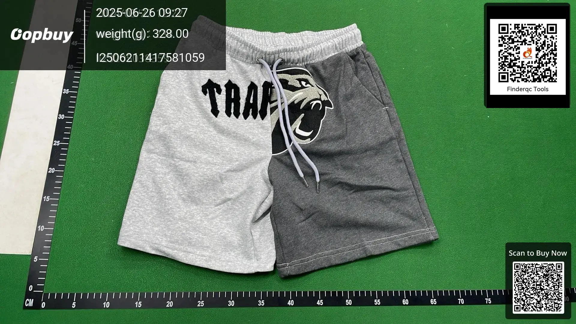 Trapstar Shorts Colorblock Grey