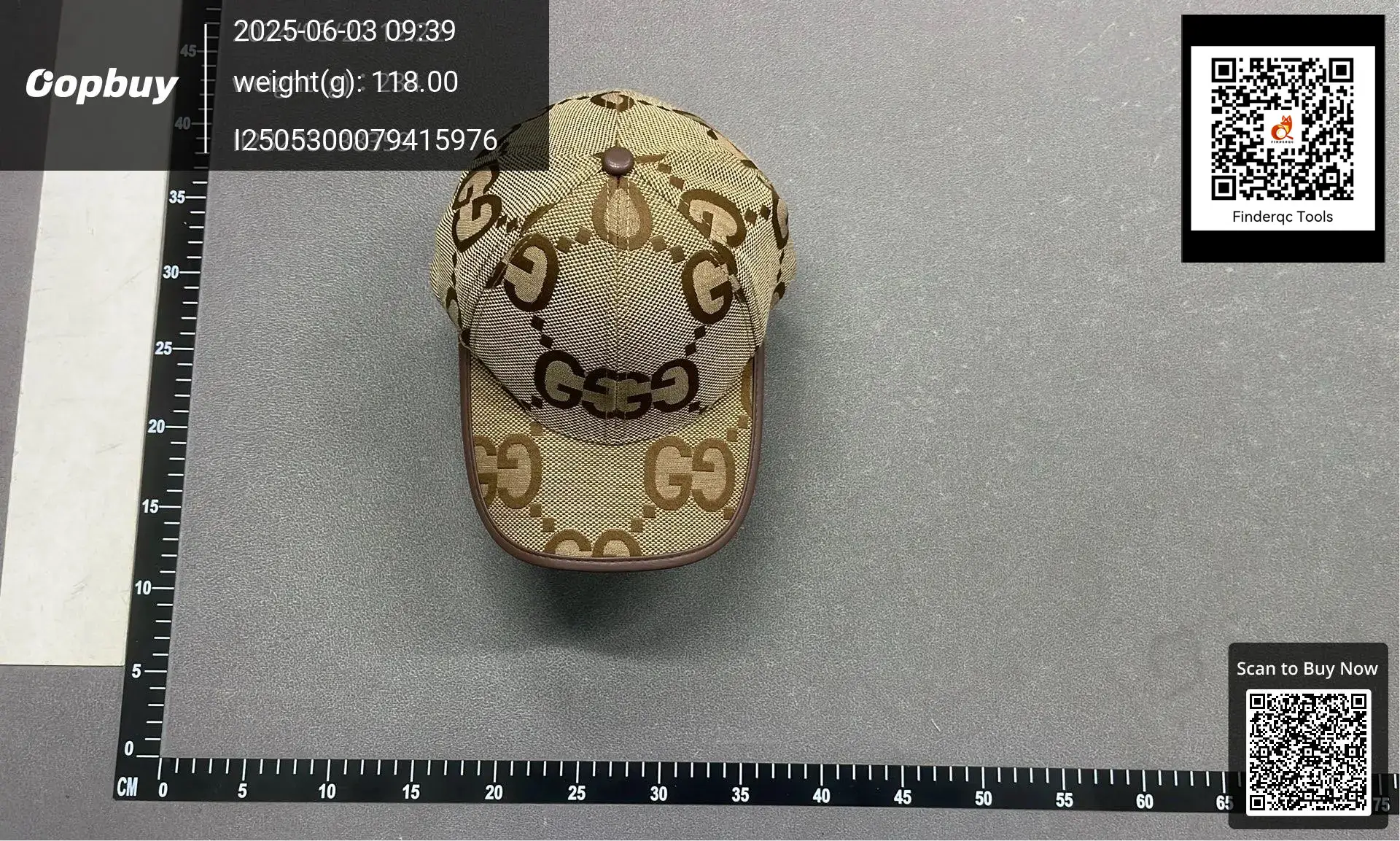 Gucci GG Canvas Baseball Hat Beige