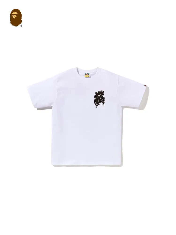 Bape Men's Clothing Fall and winter Graffiti Style letter Print Pattern Short Sleeve T-Shirt 110041L