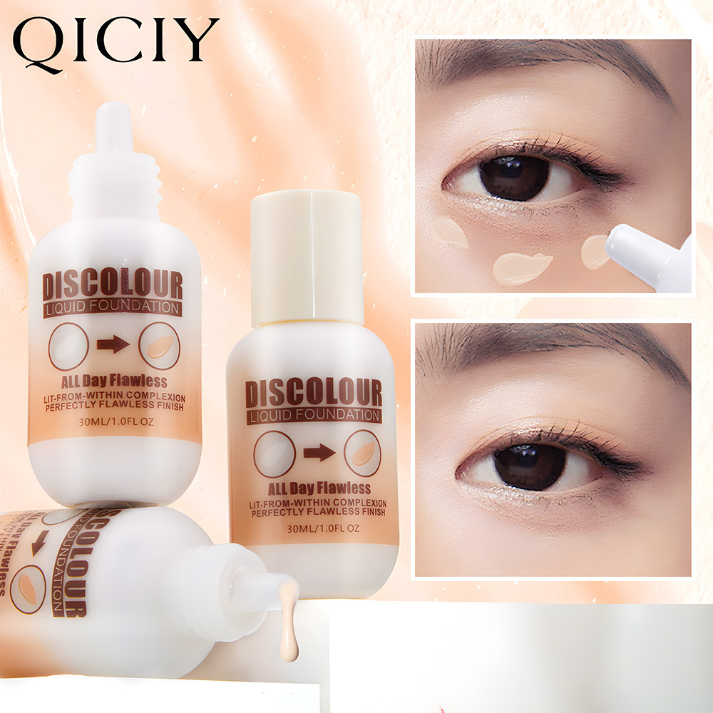 [foreign trade] QICIY temperature change foundation liquid nourishing skin lasting makeup concealer moisturizing bb cream
