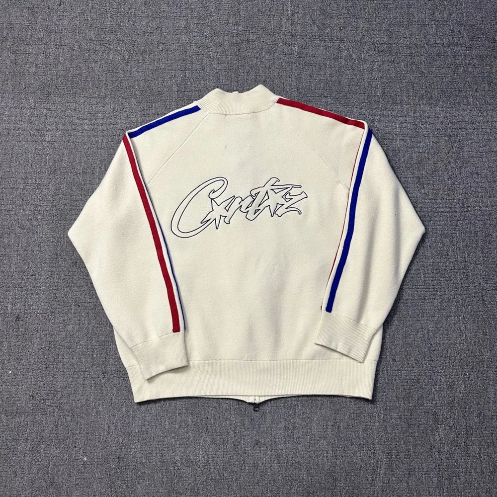 Foreign Trade Trendy Croteiz Embroidered Letters Street Men and Women Loose Casual Zipper Cardigan Sweater JacketProduct LinkRefresh