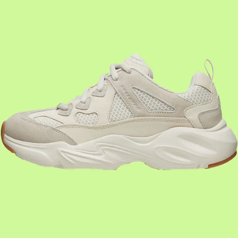Skechers Women's Shoes Dad's Shoes Official Flagship Store Sports Shoes Mesh Casual Shoes Running Shoes Thick Sole High Panda Shoes