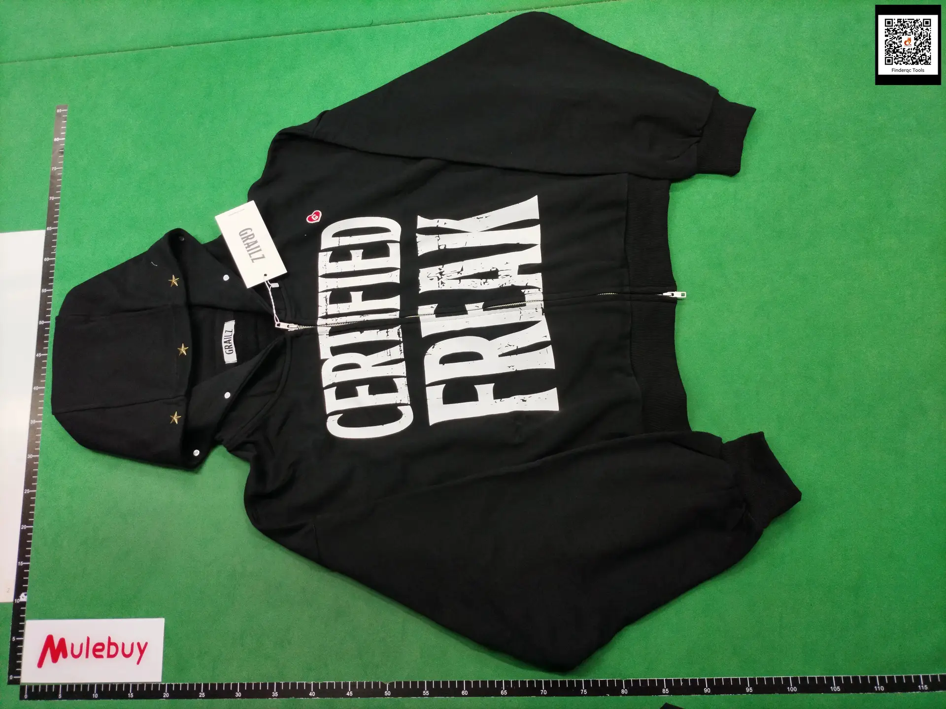 Grailz Learl 24Fw Zico Joint Brim Star Crack Slogan Heart Zipper Hoodie Jacket