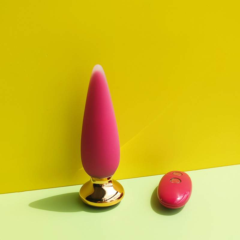 Women's Sex Toys Back Court Vibrating Anal Plug Double Silicone Massager Adult Anal Plug