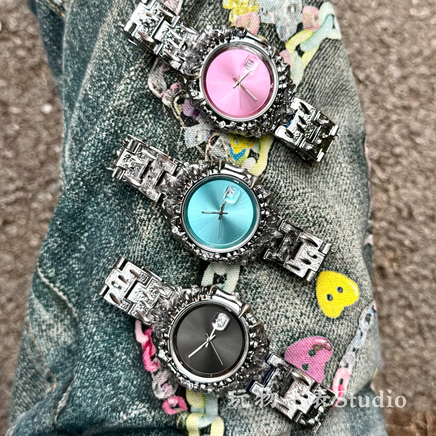 Genuine Kiosk Special-Shaped Watch Spiked Paw Original Zelter Retro Y2K European and American High-End ins Same Style