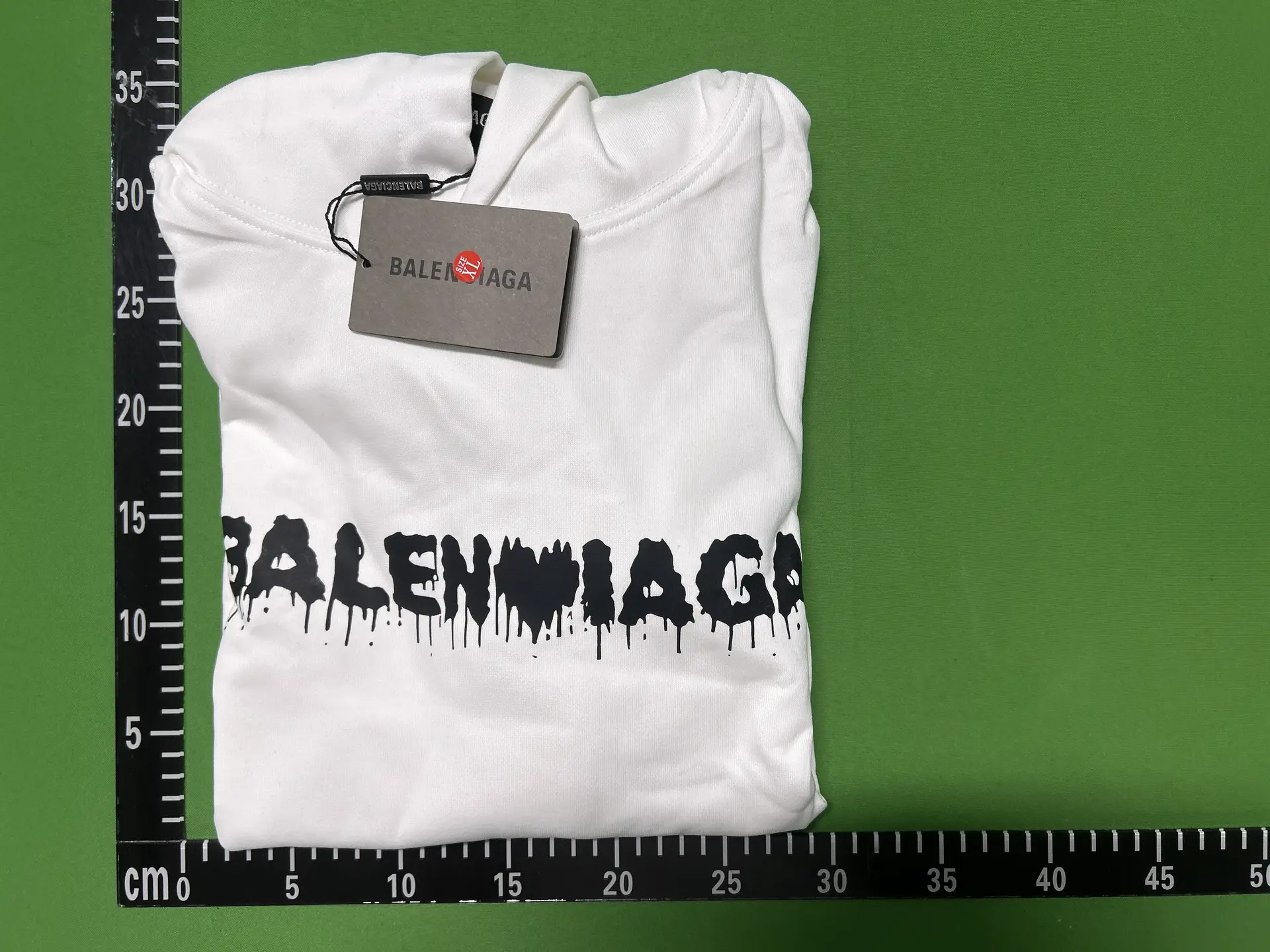 Balenciaga White Drip Logo Hoodie