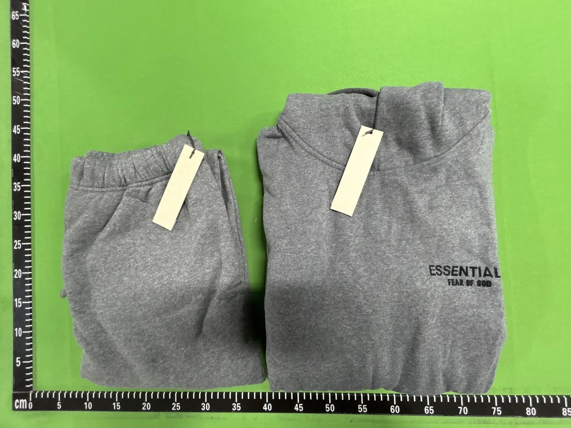 Fear of God Essentials Sweatpants Hoodie Set Heather Grey
