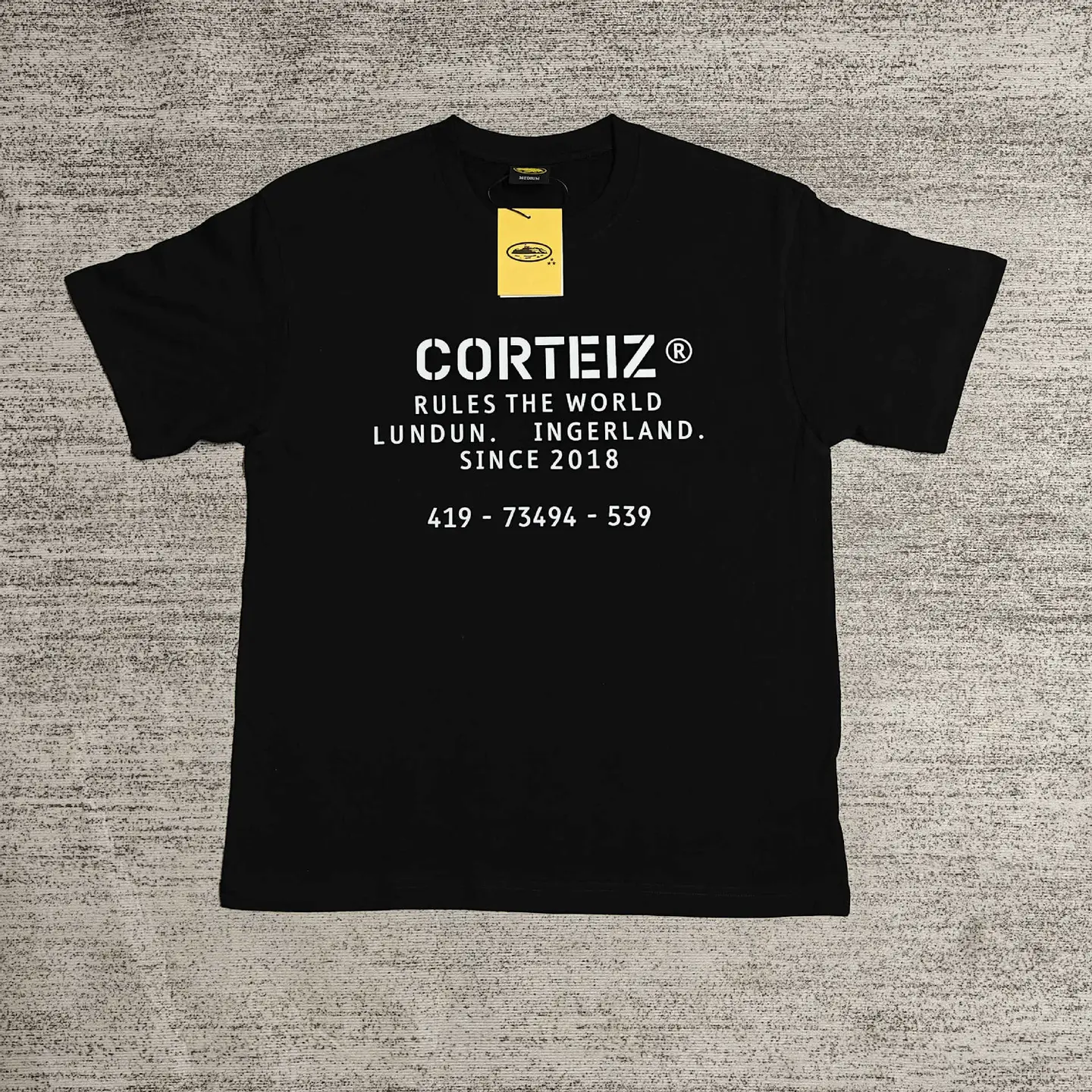 Corteiz Rules The World T-Shirt Black