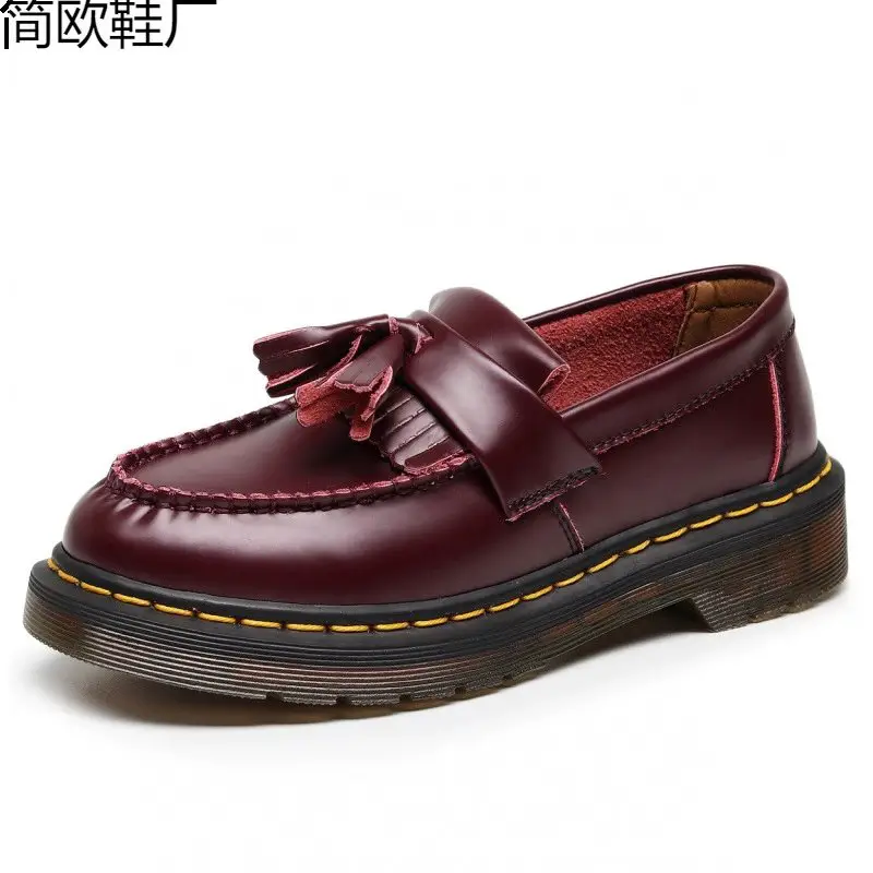 RF. cross-border generation and distribution cross-border Loafers female genuine leather low-top small leather shoes women's models British style fashion students round head casual findsspreadsheet.com