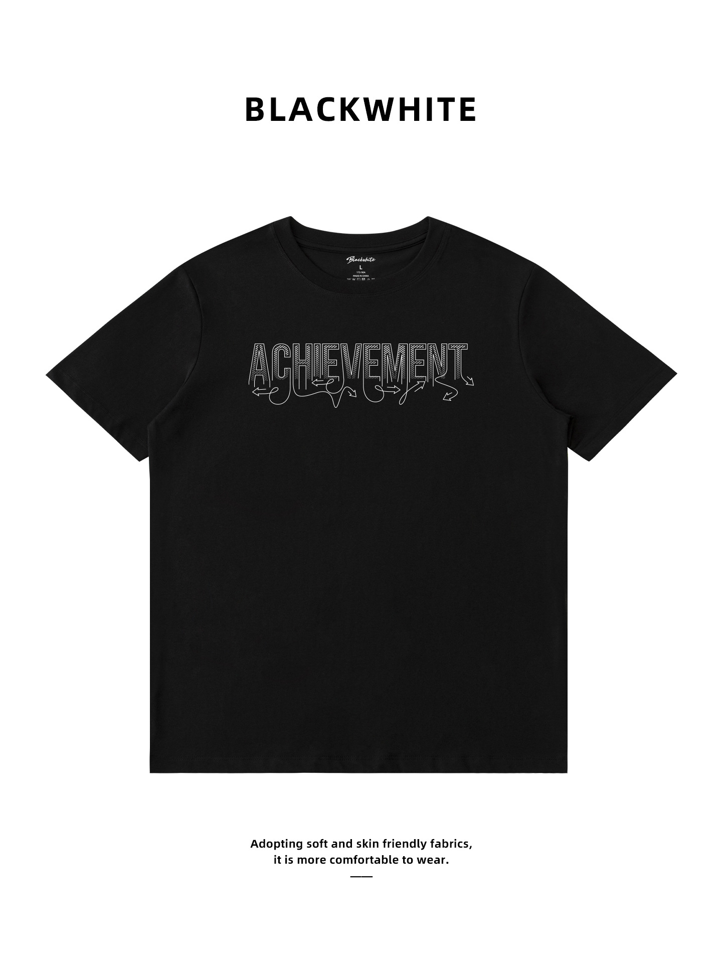 Solona Breathable Short-Sleeve T-Shirt for Men, Street Fashion Quirky Function Letter Design, Factory Ready Stock, Mixed Batch, Customizable 295