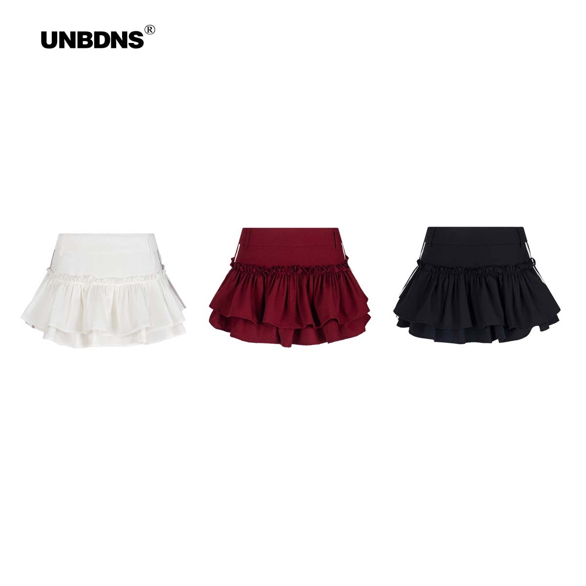 Unbdns Spicy Girl Sports Style Striped Cake Skirt Niche Design Slimming Puffy Short Skirt Women Summer Ins