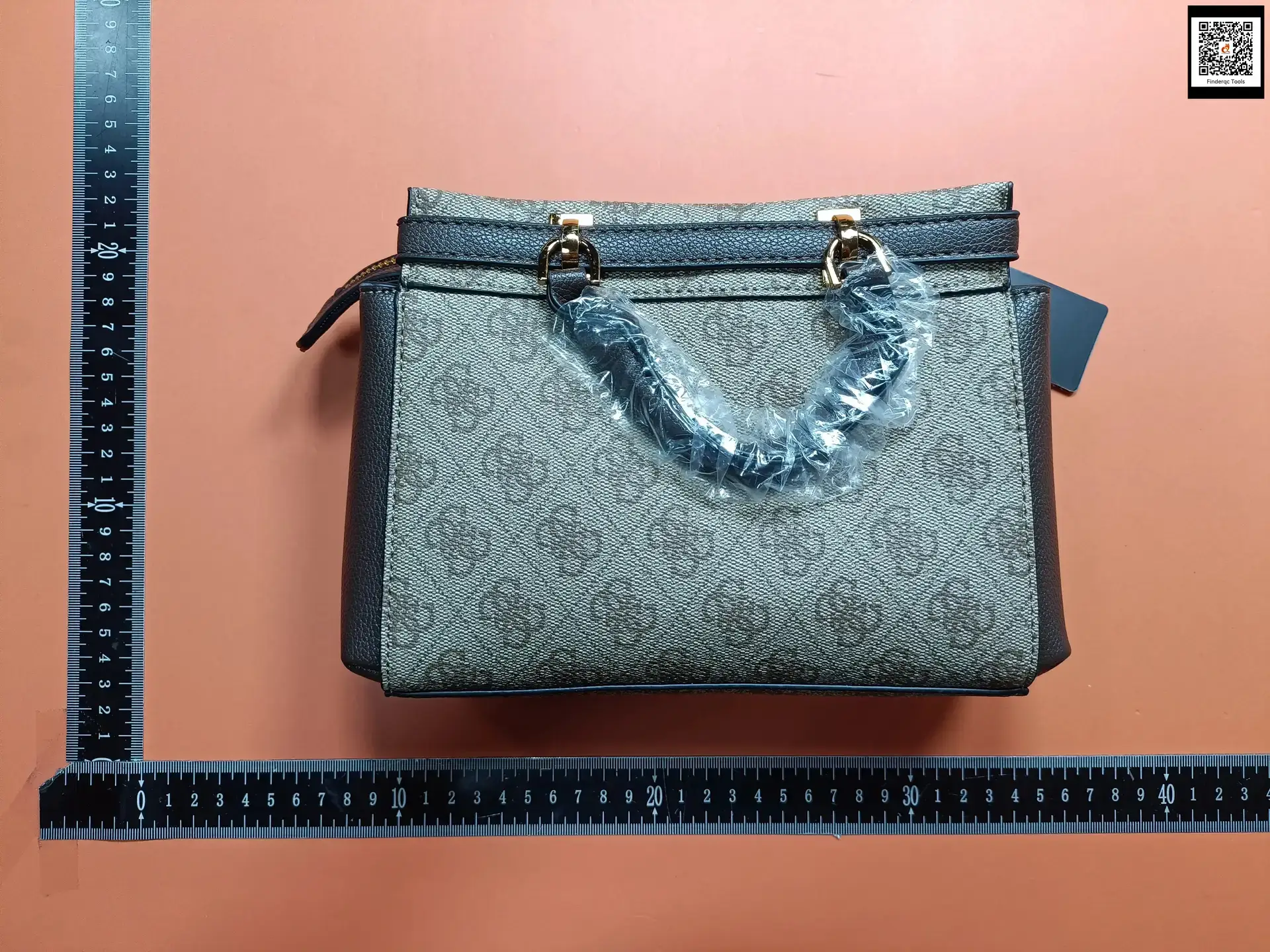 Guess the Brand: European and American New Fashion Kelly Small Tote Bag with Leather Strap Decoration, Printed Tote Bag, Shoulder Bag, Crossbody Bag