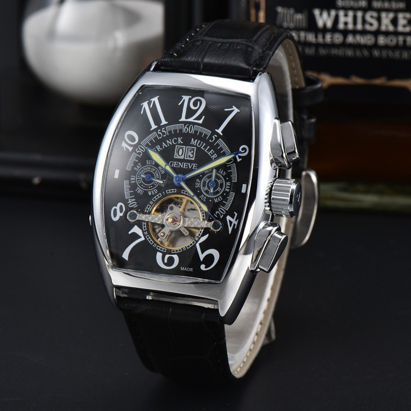 2024 Frank FM tourbillon automatic mechanical five-pin men's leisure watch manufacturers supply a generation of hair