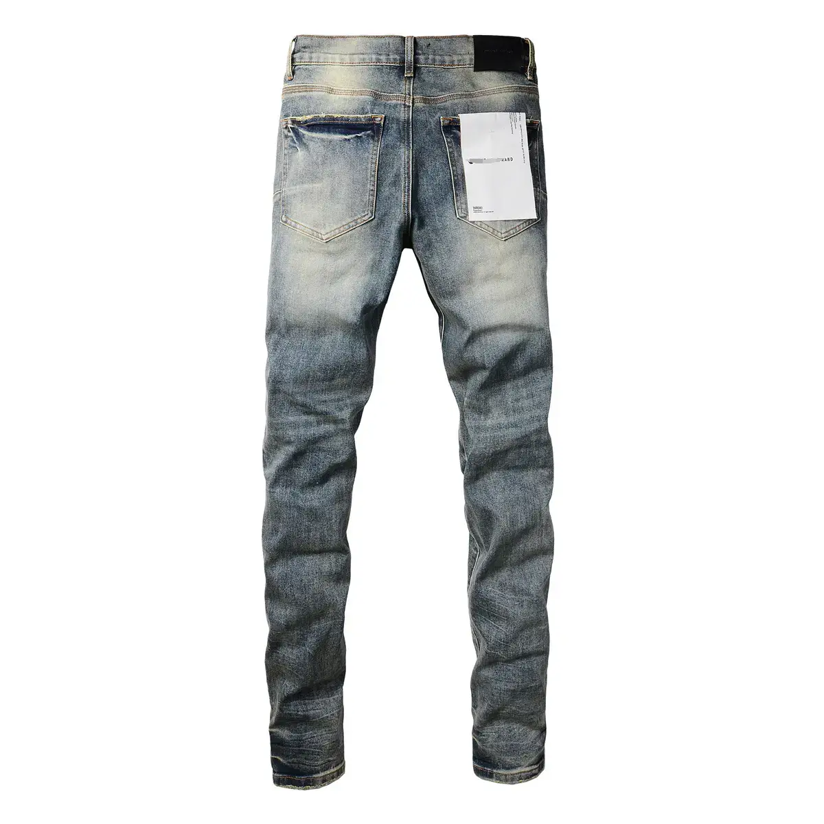 Pur Jeans Pants Torn Jeans American High Street Ripped Distressed Denim Pants