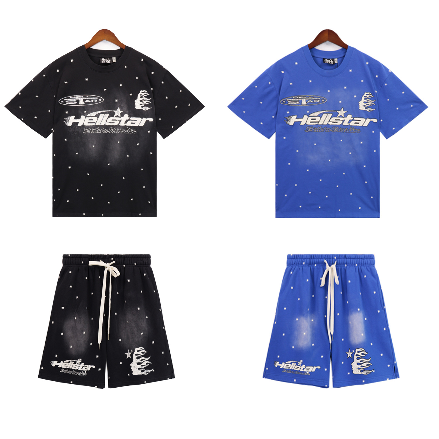2024 Summer New Style European and American Trendy Brand Washed and Distressed Large Size Loose Street Fashion Short-Sleeved T-Shirt for Men QC-foto från 1688 på Qualit.ly