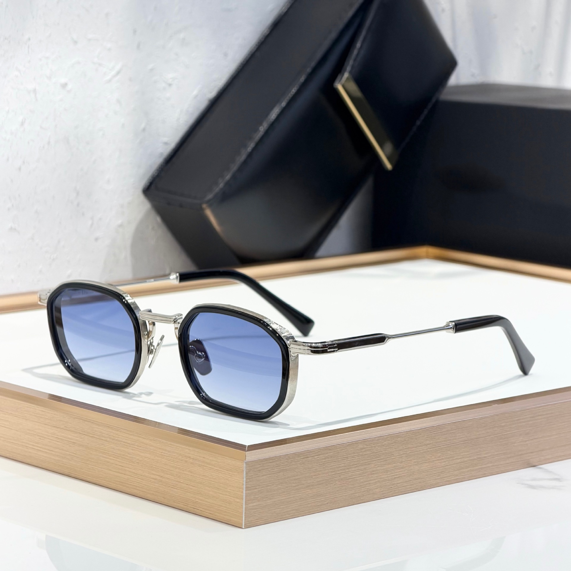 John Cross-Border European and American Niche Luxury Fashion Metal Sunglasses Vacation Casual Men's and Women's Sunglasses High Quality Jean Fotografie QC de pe 1688 pe Qualit.ly