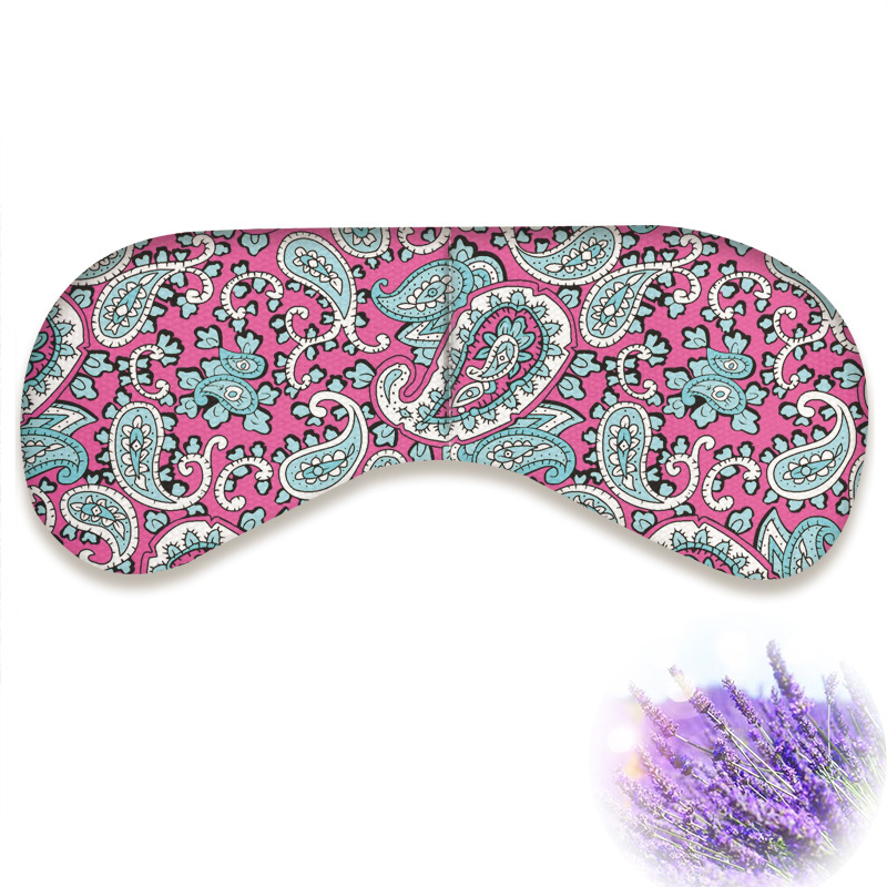 Cotton and Linen Printing Yoga Eye Pillow Microwave Heating Lavender Flaxseed Filling Hot Comics Meditation Eye Mask